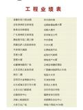 工程业绩表